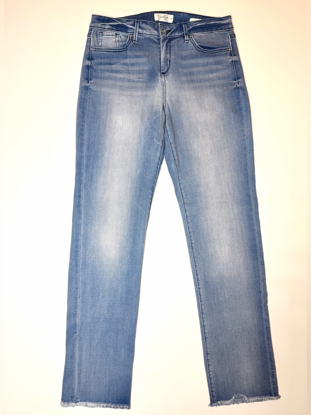 Jessica Simpson Women’s Arrow Straight Jeans in Light Blue Size- 29